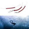 Rust Resistant Fishing Shock Cord With Rotating Clip and Rubber Tube Spearfishing Stainless Steel Shock Absorbers Cord