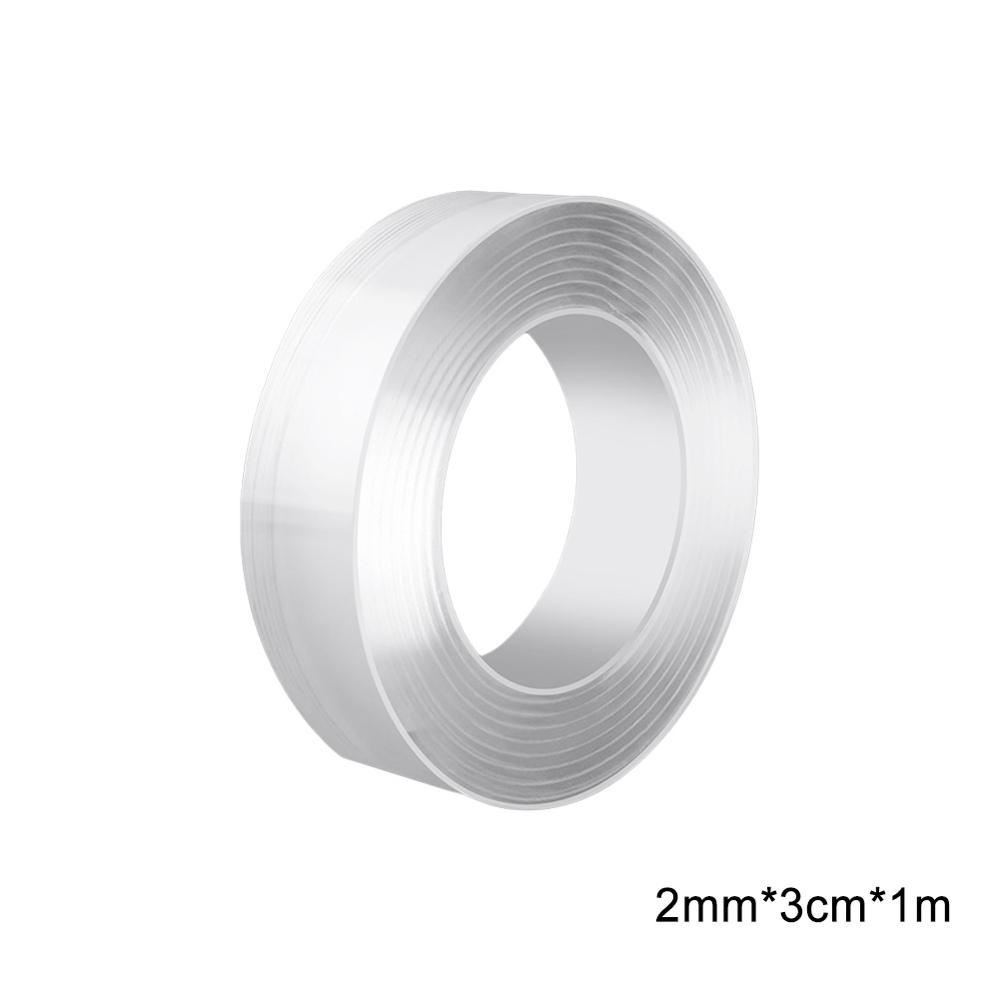1/2/3/5m Reusable Double-Sided Adhesive Nano Traceless Tape Removable Sticker Washable Adhesive Loop Disks Tie Glue Anti-scratch