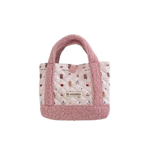 2 girl heart bear hand bag female large capacity portable new shopping tote bag female