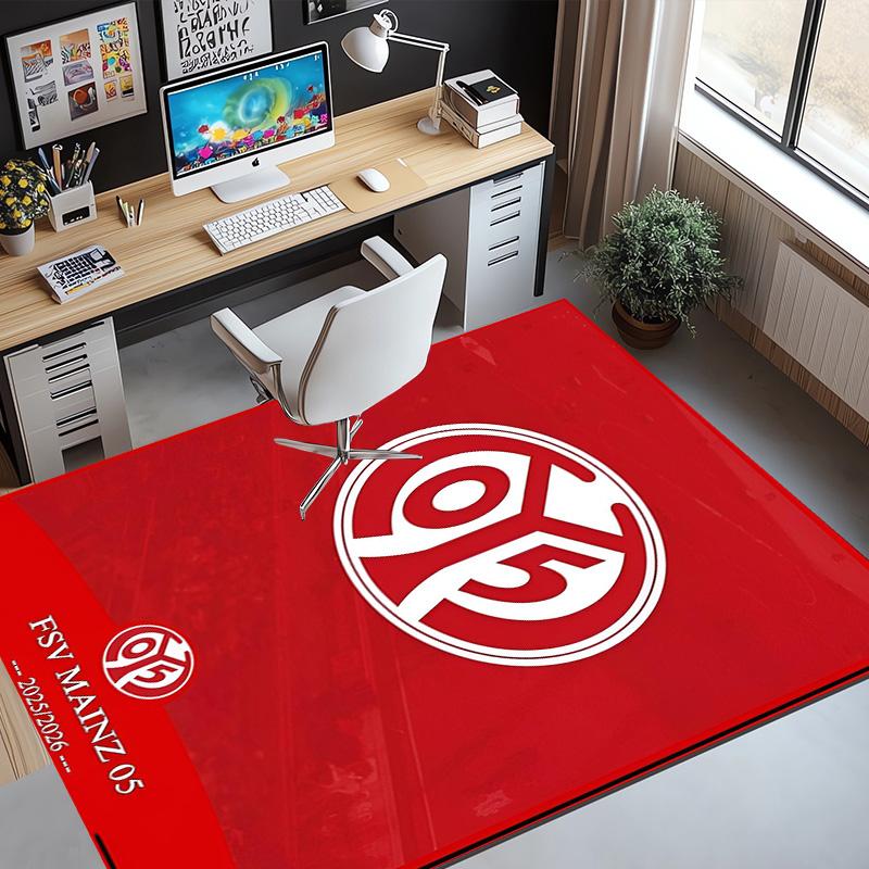 05 1FSV Mainz 05 Pattern Rug, Indoor/Outdoor Mat, for Picnic, Gameroom, Bedroom, Office, Living Room, Home Decor Carpet, Birthday Gift