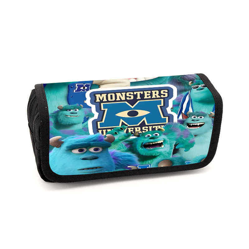 Monsters, Inc. Pouzdro na tužky Animovaný periferní úložný sáček Pouzdro na psací potřeby