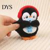 Penguin Squeaky Toy Plush with Squeaker, Cartoon Keychain Interactive Stuffed Pendant, Animal Doll for Backpack Bag Charm Ball Chain