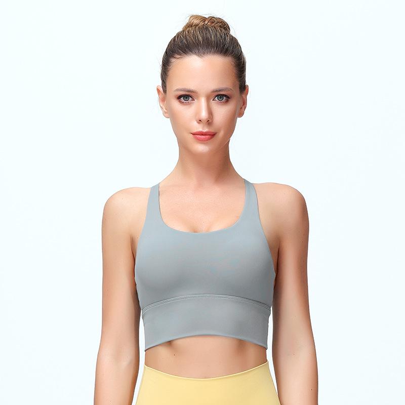 

Спортивное нижнее белье 2025: Топ для бега и йоги Nude Feel - Амортизирующий фитнес-бра средней интенсивности L