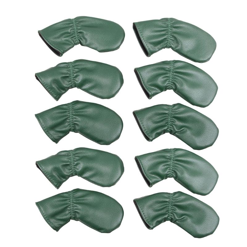Waterproof Golf Putter Covers, Golf Iron Head Covers PU Leathers Golf Club Covers Iron Headcovers, Golf Club Head Covers
