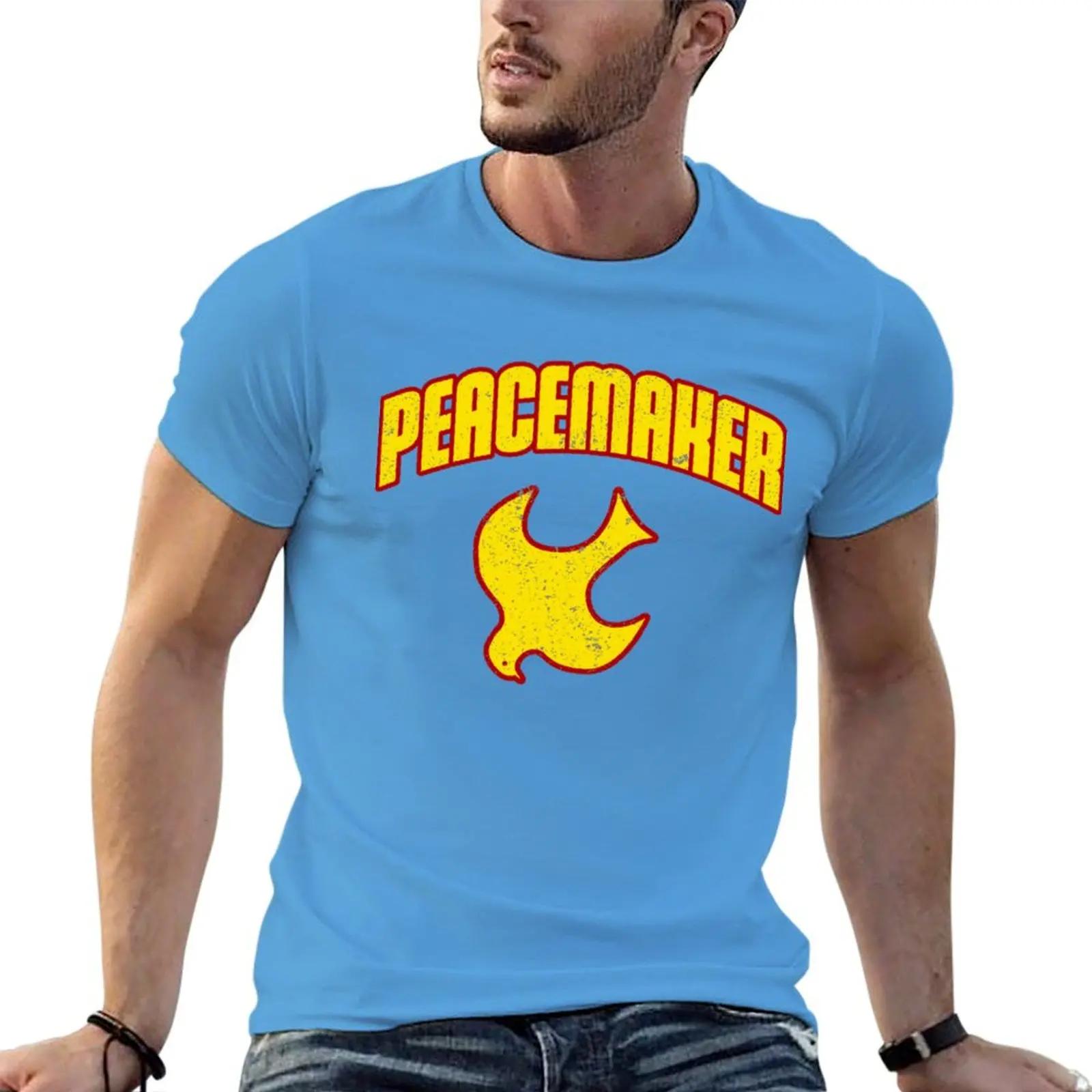 

Футболка Peacemaker хлопковая с принтом уличная одежда графические футболки для рэперов мужская футболка S