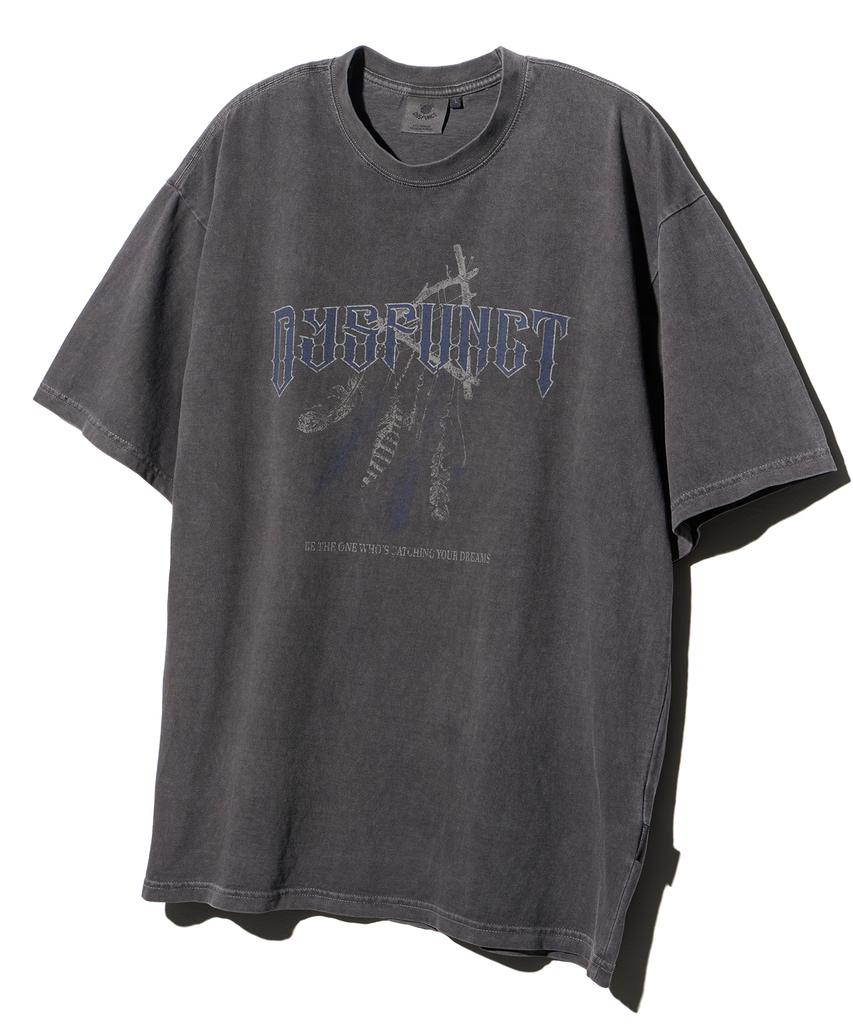 DYSFUNCT Dream Catcher Pigment T-Shirt (Charcoal)