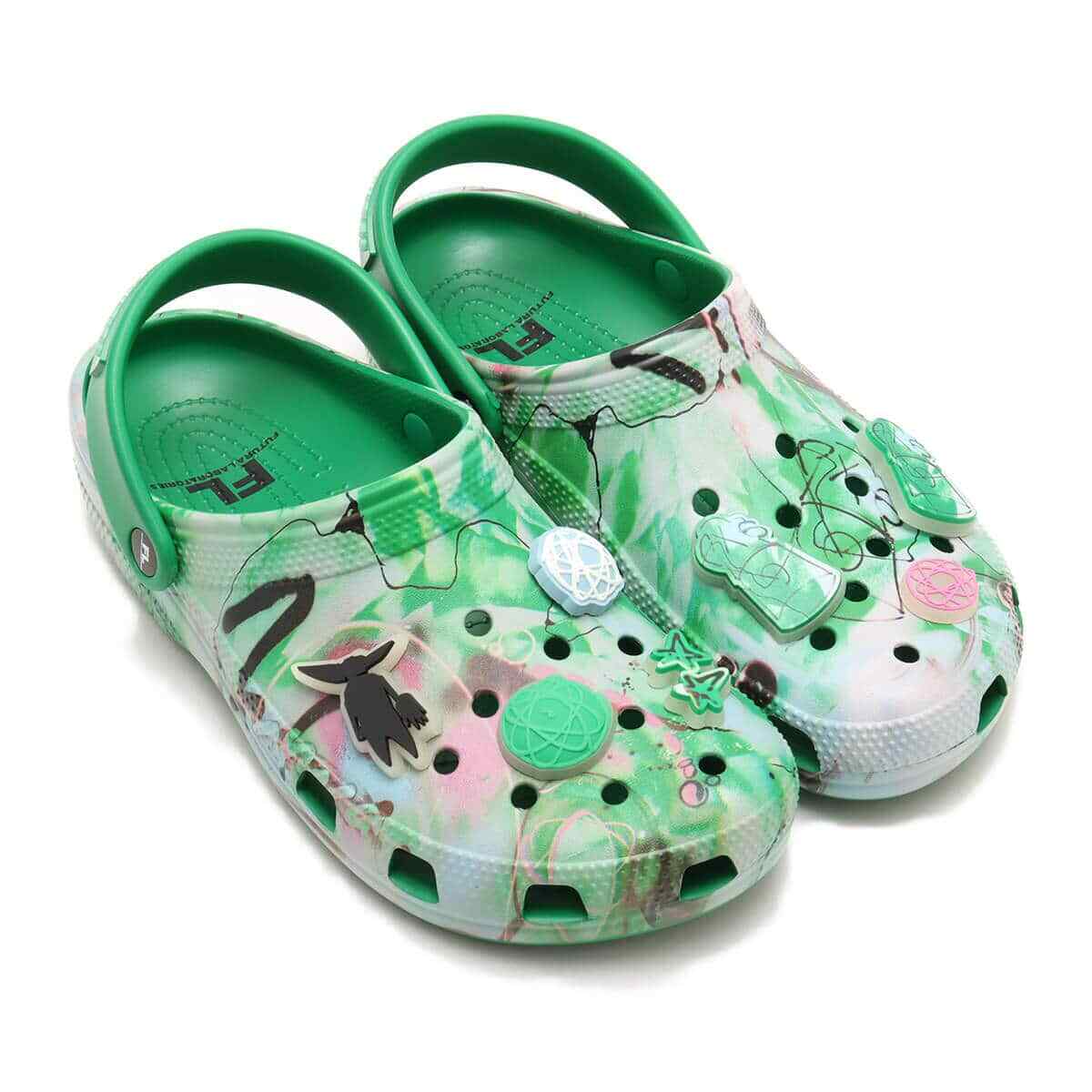 209622-3WH Futura Crocs Classic RO Clog Green Ivy (Men s) 6