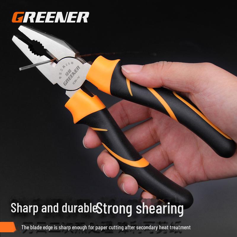 Green Forest 8-Inch Multi-Function Wire Cutters & Pliers – Industrial-Grade Hand Tool for Electricians