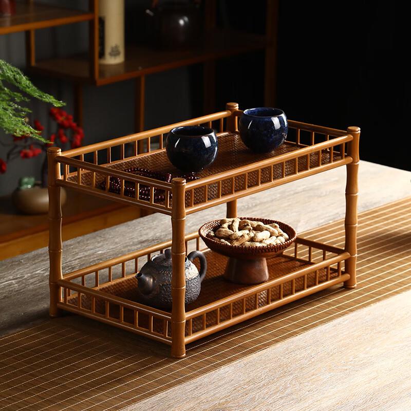 Bamboo Multi-Layer Tea Cup Rack