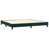 Box Spring Bed Frame Dark Green 200x200 cm Velvet
