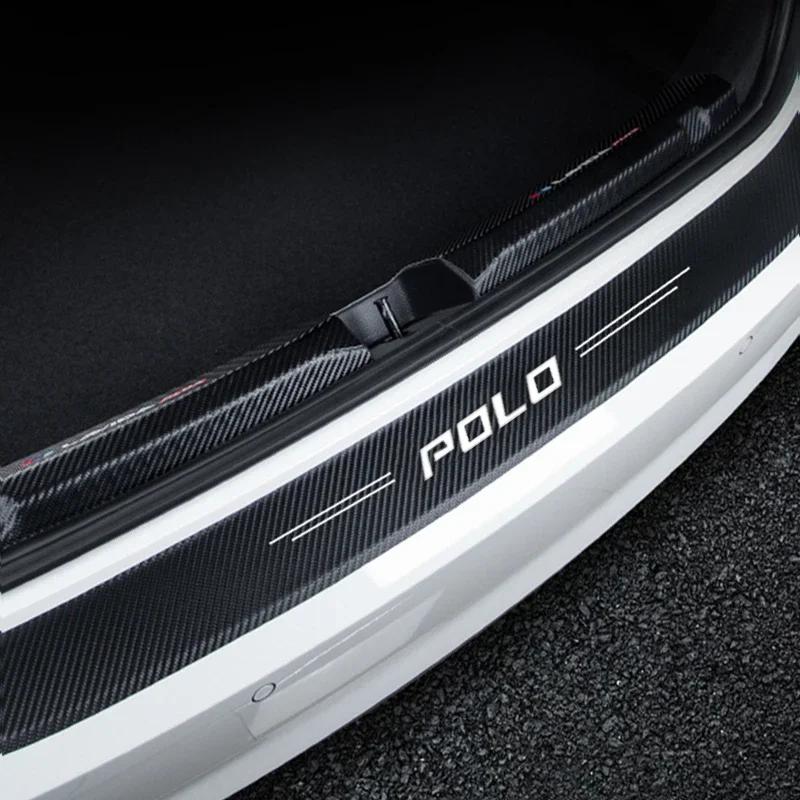 DOG1 Glow-in-Dark Car Threshold Sticker for Volkswagen VW POLO Logo Scratch-Resistant Stylish Door Sills Protection Decoration