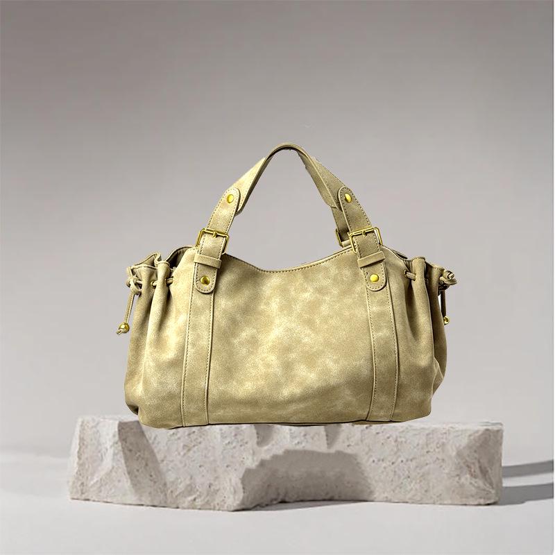 2026 Retro Pleated Solid Color Baguette Bag - Women s Casual Single Shoulder Underarm Handbag 41x20x25 cm