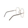 Prada Temple Logo Metal Rectangular Optical Frame Women's Rose Gold