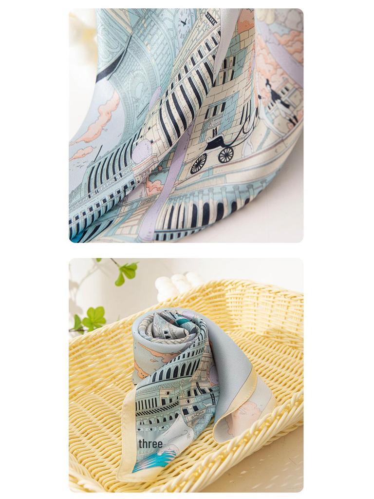 Silk Crepe De Chine Snood: Elegant Luxury Scarf Gift for Mother's Day