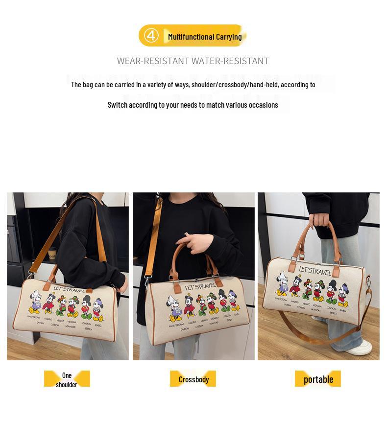 Geantă Canvas Sport & Călătorie Femei Capacitate Mare Desen Animat Coreean