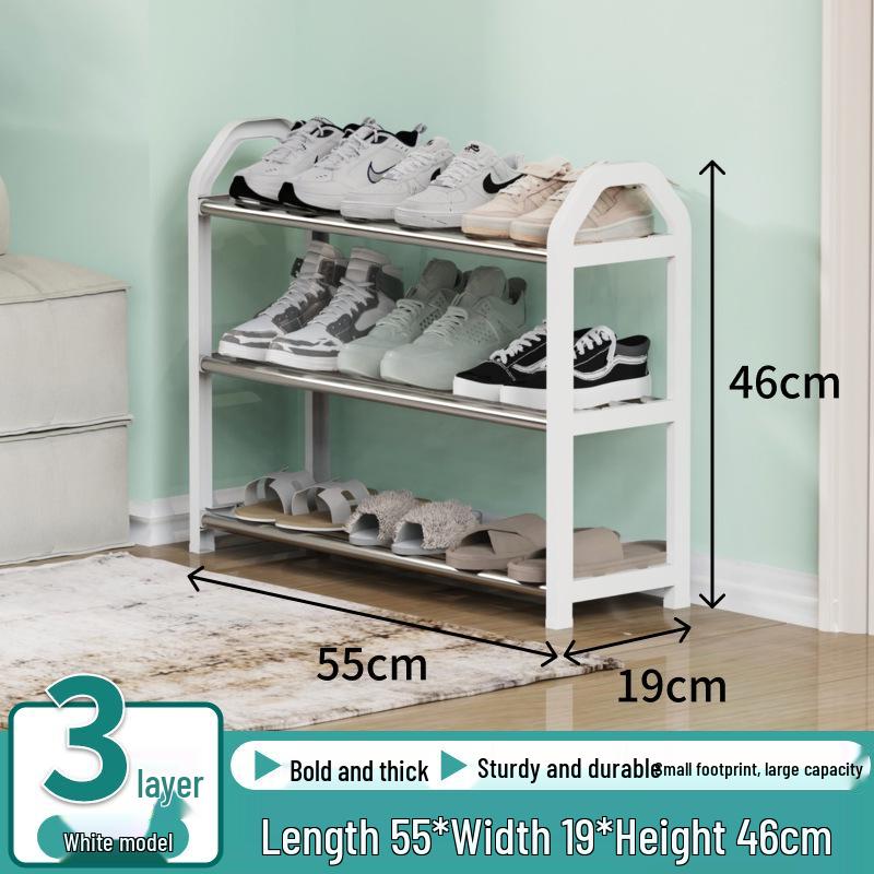 Elegant Multi-Level Metal Shoe Rack, Space-Saving and Economical Home Storage