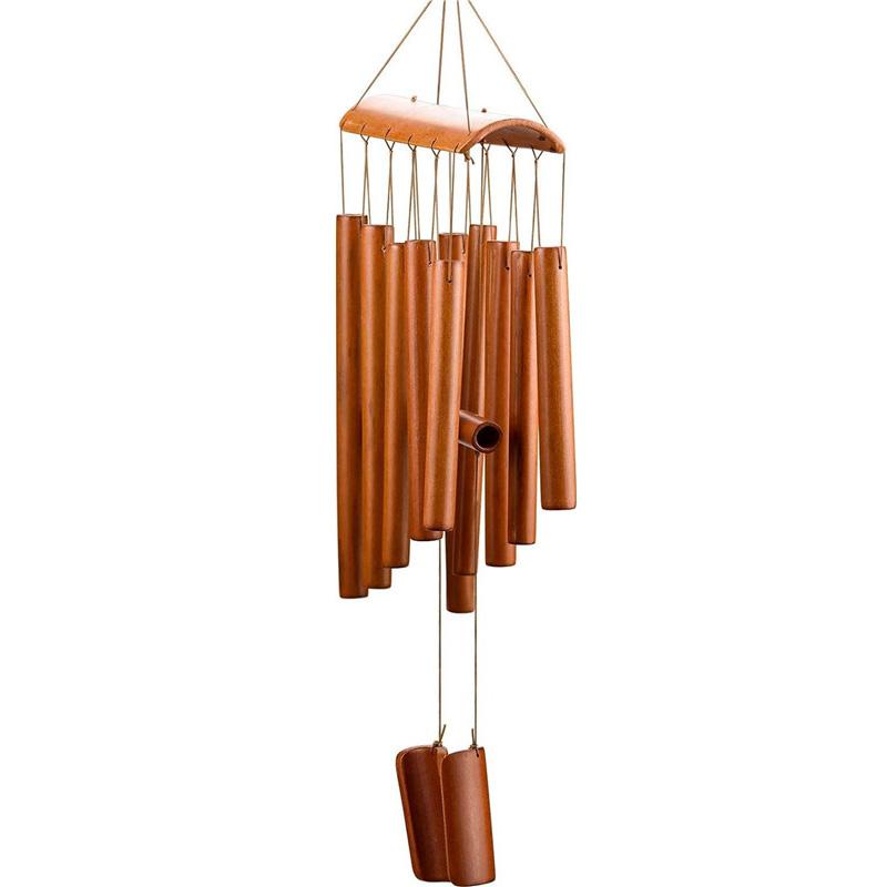 

Музыкальные колокольчики ветра из бамбука для сада на открытом воздухе и деревянные колокольчики в помещении 1