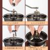 Wooden Hand Coffee Grinder, Manual, Portable, with Ceramic Burrs, Includes 304 Steel Spoon and Brush, Small, Lightweight, Easy to Carry, Easy to Clean