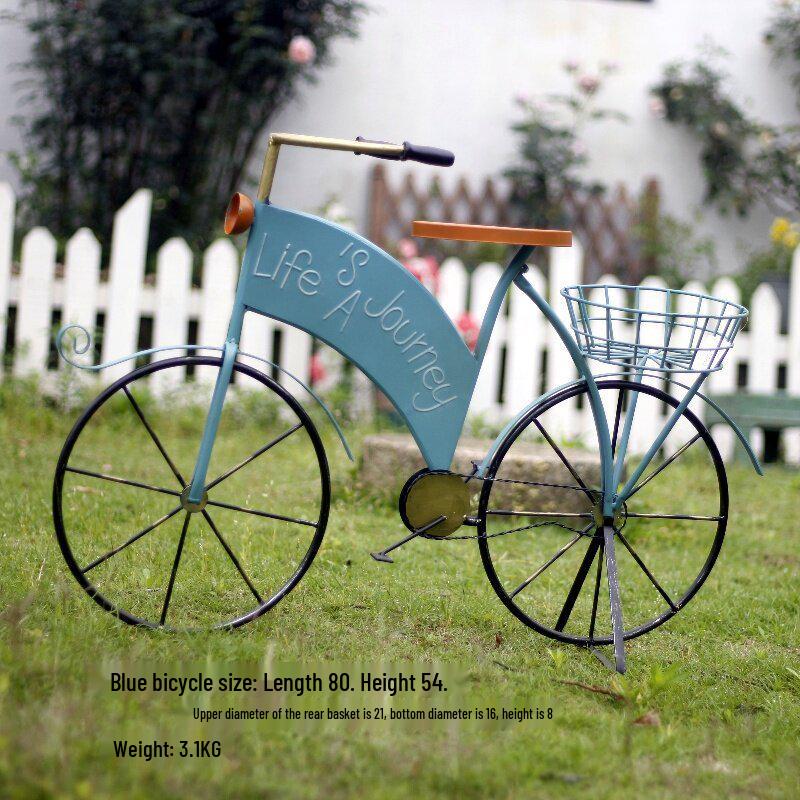 Ретро Садовое Украшение Велосипед из Кованого Железа