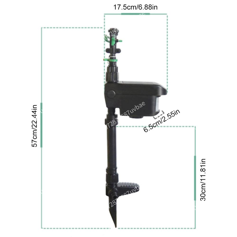 Motion Activated Animal Repellent Sprinkler Solar Powered Garden Water Shooter For Effective Pest Control And Lawn Maintenance