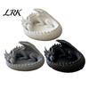Dark Gothic Home Decor 3D Printed Fantasy Dragon Jewelry Tray, Winged Desktop Organizer, Style Key Dish Mythical Figurine Bowl for Bedside Nightstand,