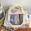 Schoolbag Large-capacity Student Schoolbag Ins Japanese Girl Simple Backpack Korean Version High School Soft Sister Solid Color Backpack
