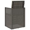 Garden Dining Chairs 2 pcs Light Gray and Cream PP