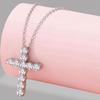 Women's Cubic Cross Mini Chain Necklace Bling