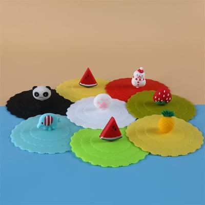 Set of Cartoon Cup Lids - Universal Cute and Fresh Design Lids. Multiple In One Package. Accessories for Dust-proof Mugs.