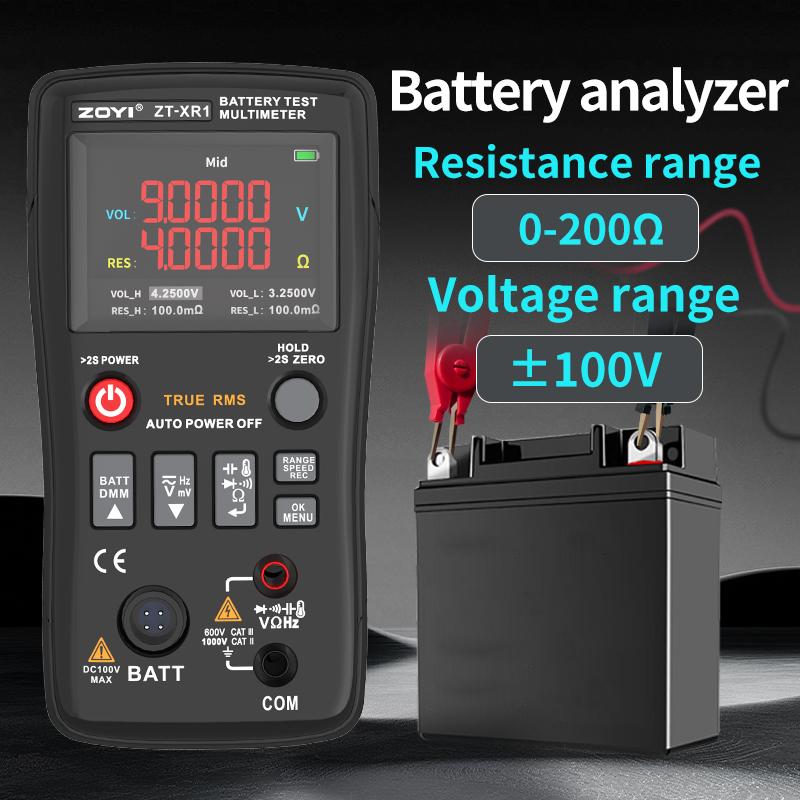 ZOYI Professional 4.5-Digit Multi-Function Digital Multimeter Battery Internal Resistance Tester True Effective Value  ZT XR1