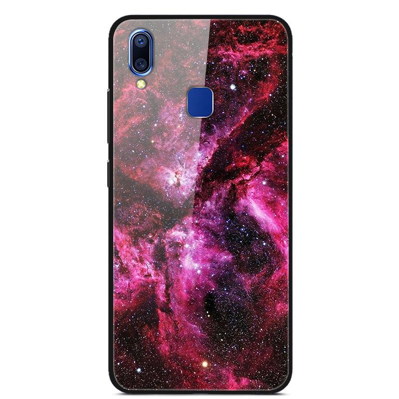 

Для Vivo Y93 Lite Чехол Закаленное Стекло Печатная Задняя Крышка Жесткий Чехол Для Coque Vivo Y93 Lite Y93Lite Чехол для Телефона fundas Y 93 Lite Vivo Y93 Lite