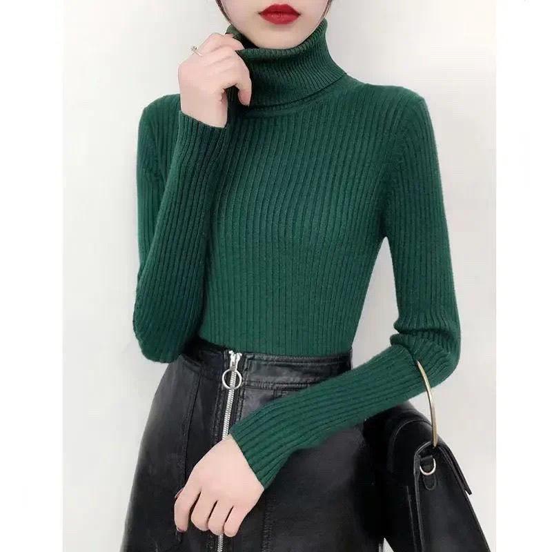 

Gray High Neck Slim Fit Long Sleeve Women s Knit Sweater - Unique Chic Autumn/Winter 2025 Jumper XS 35kg