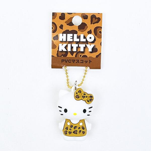 Sanrio Hello Kitty Leopard Print Series PVC Mascot Brown Retro