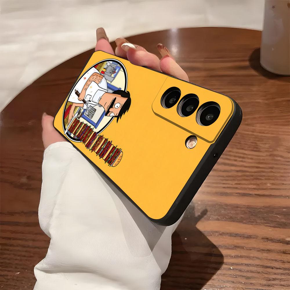 B-Bobs B-Burgers Phone Case For Samsung S26 S25 S24 FE S23 S22 S21 Plus S20 Ultra Note20Ultra Black Soft Shell