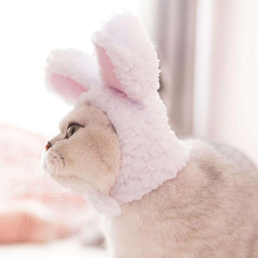 For Cats & Small Dogs Cosplay Warm Pet Accessory Cat Costume Rabbit Hat Cat Headwear