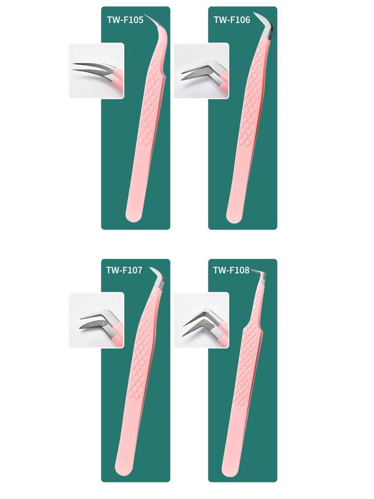 Professional High-Precision Blooming Eyelash Tweezers for Salon Artists