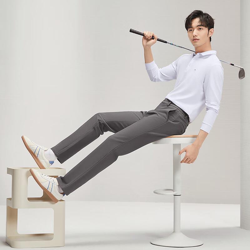 Septwolves Men's Corduroy Slim Straight Casual Trousers