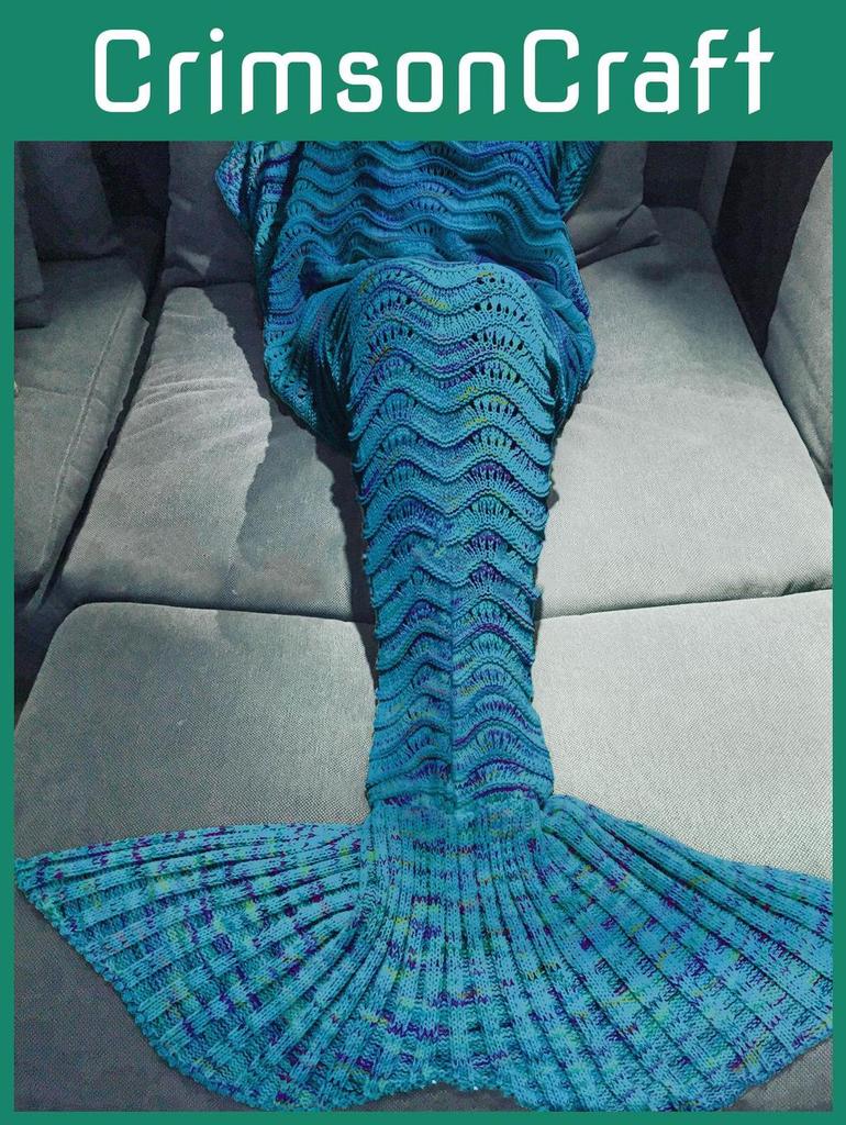 Mermaid Blanket Bedroom Warmth Winter Knitted Blanket Adult Home Furnishings