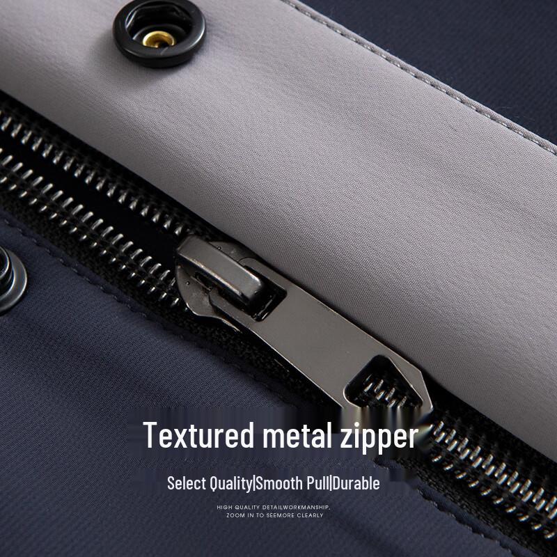 SHANSHAN Men's Detachable Hooded Business Casual Jacket