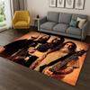 3D Slayer Heavy Metal Rock Band Schild Teppich Teppich für Schlafzimmer Wohnzimmer Sofa Fußmatte Heimdekoration, Kinder Spielbereich Teppich Rutschfest