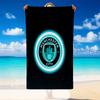 Quick Dry Beach Towel Manchester City Pattern, Lightweight Absorbent Towel for Pool Beach Vacation Use