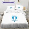 Set Copripiumino Trapuntato con Motivo Malmö FF Decorazione per la Casa Regalo (1 * copripiumino + 2 * federe senza imbottitura)