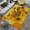 Vincent's Sunflowers Carpet Suitable As a Non-slip Mat for the Living Room or Bedroom Sofa