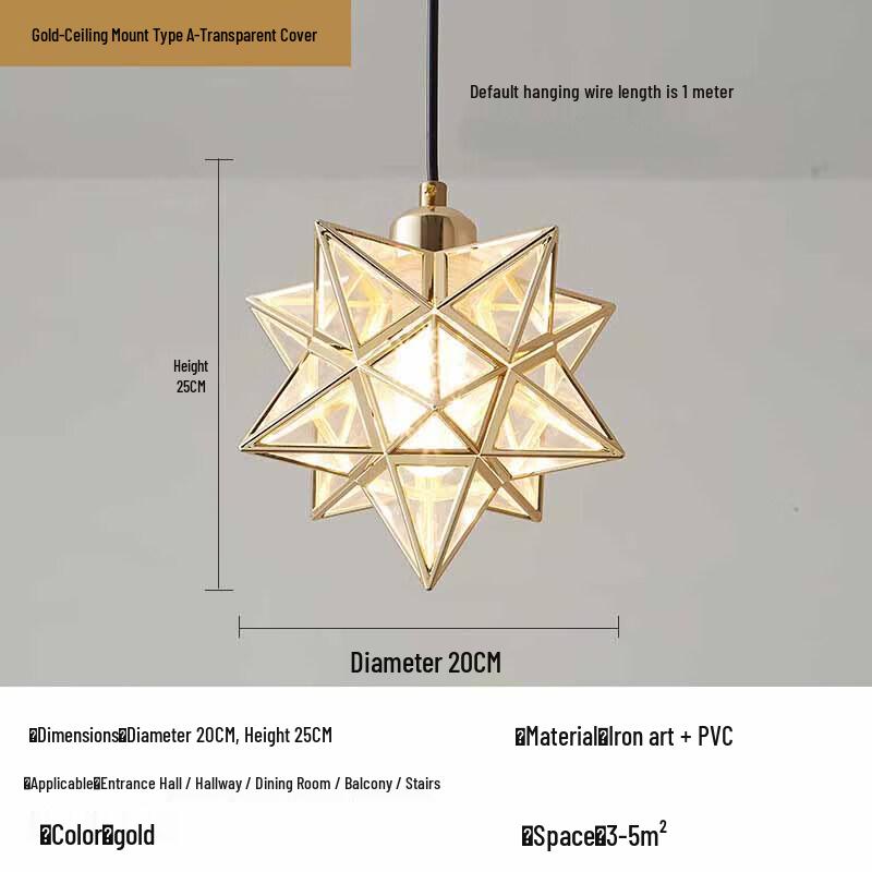 Элегантная мини-люстра из золотого хрусталя