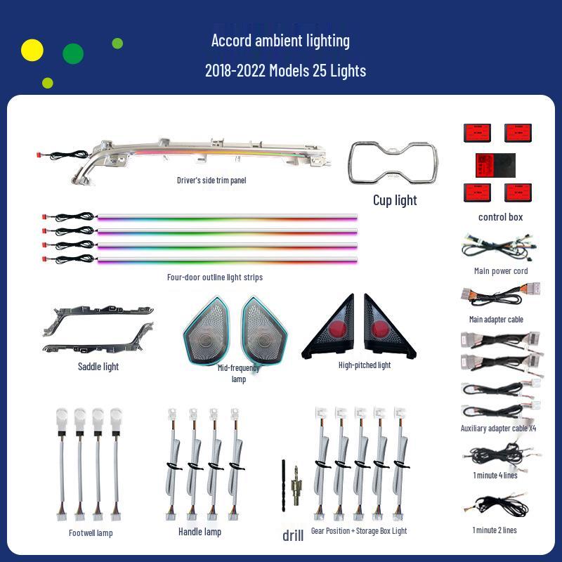 Honda Accord 2018-2022 Car Ambient Light Kit
