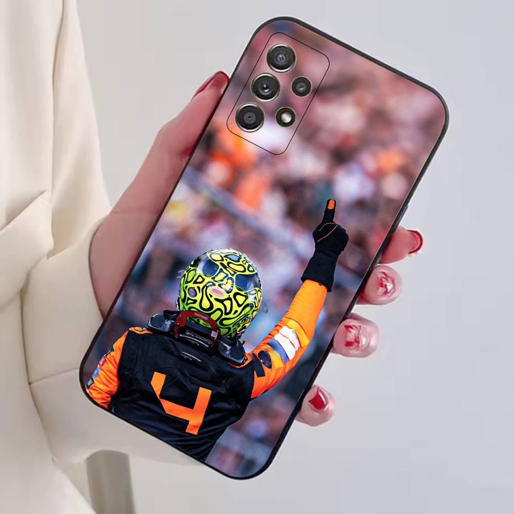 Racer Lando N-Norris Phone Case For Samsung S25,S24,S21,S22,S23,S30,Ultra,S20,Plus,Fe,Lite,Note,10,Black Cover