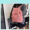 Urban Minimalist Womens Puffy Backpack With Polyester Material And Large Capacity For Daily Use