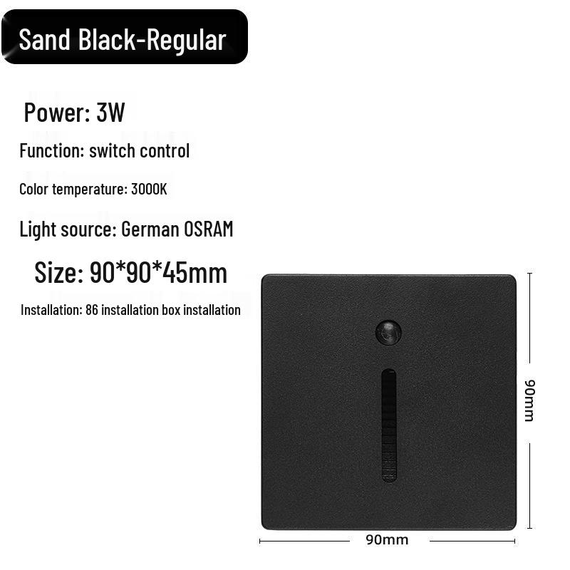 Type 86 Motion Sensor Stair Light for Home & Hotel Corridors