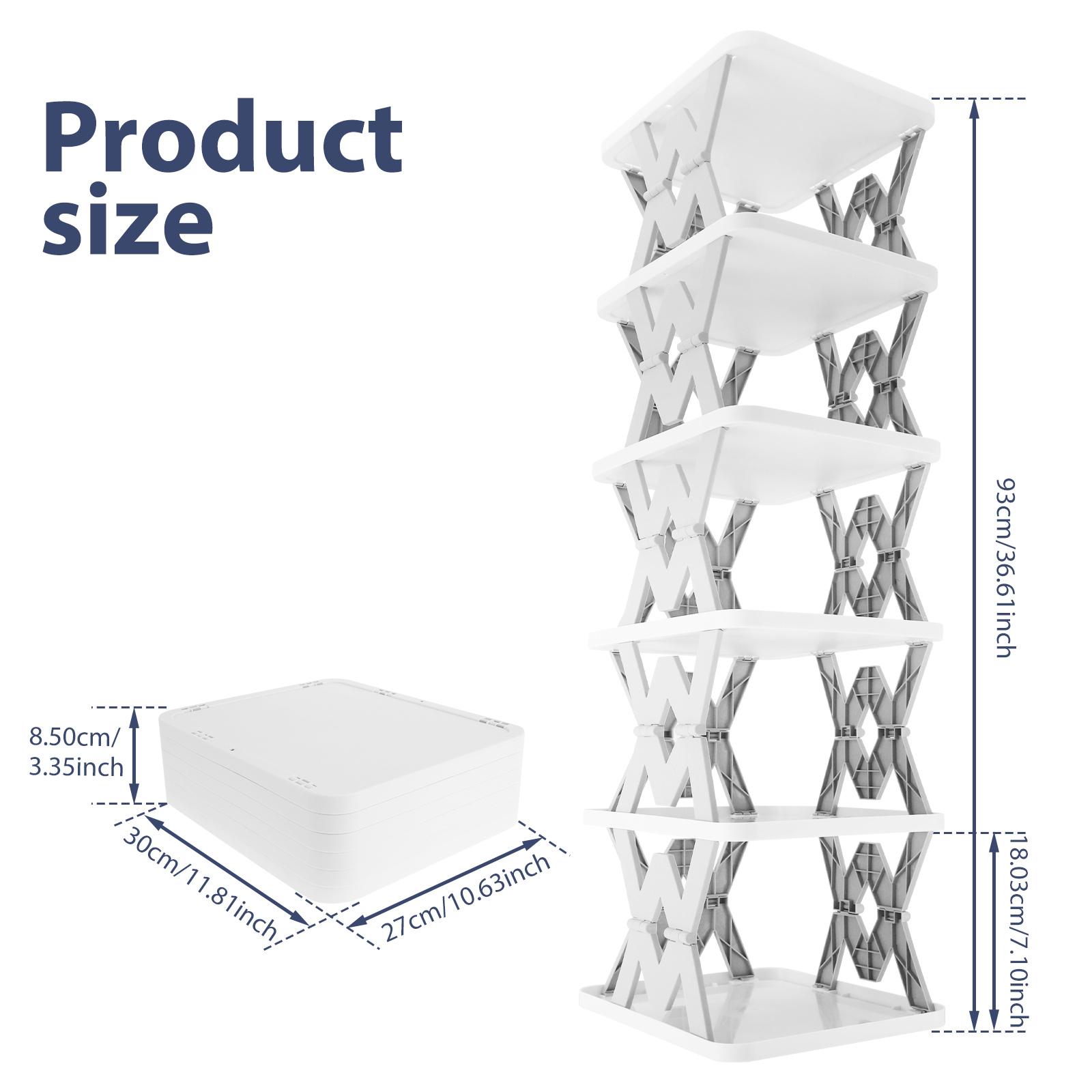 

6-ярусные обувные стойки Без установки Складной органайзер для хранения обуви Бытовой Экономия места Простая обувная полка для прихожей дома НОВИНКА серый