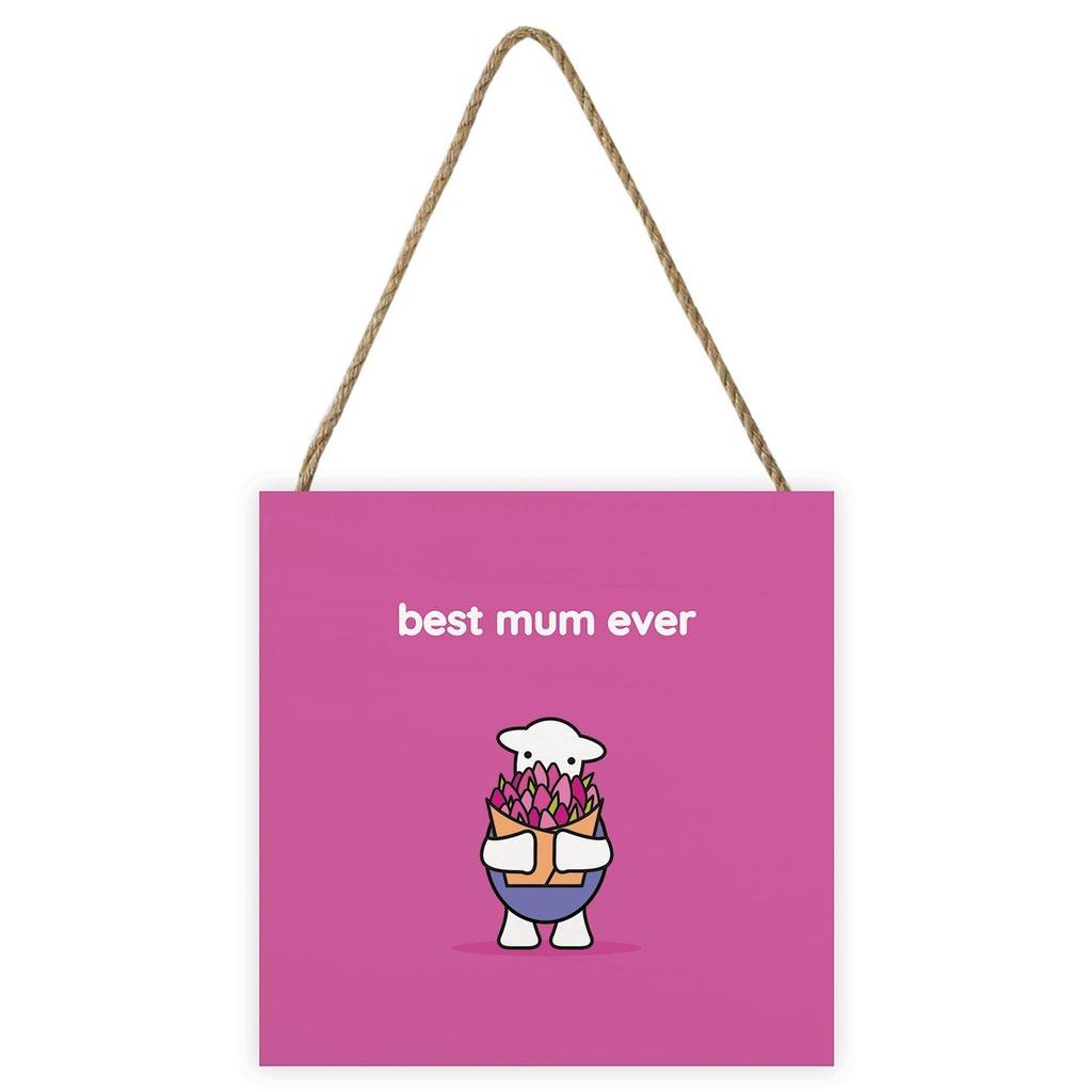 Herdy Best Mum Ever Plaque